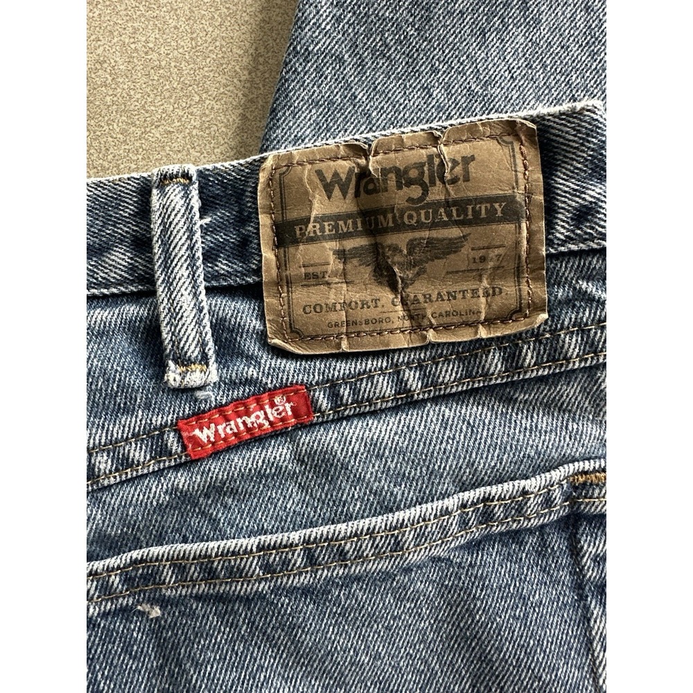 Wrangler Men's Cotton Denim Blue Jeans 40x29 Relaxed Fit 9760WDR Straight Leg